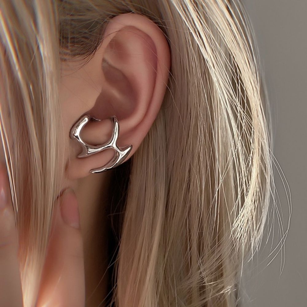 Women Abstract Earrings with Irregular Shape - Pair