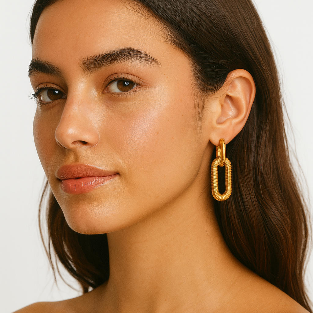 Mariz – Sparkling Cuban Chain Earrings