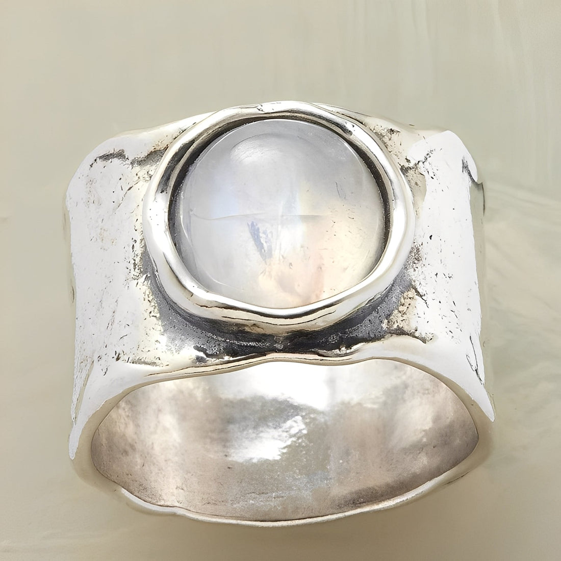 Helga – Ring of Silver and Moonstone