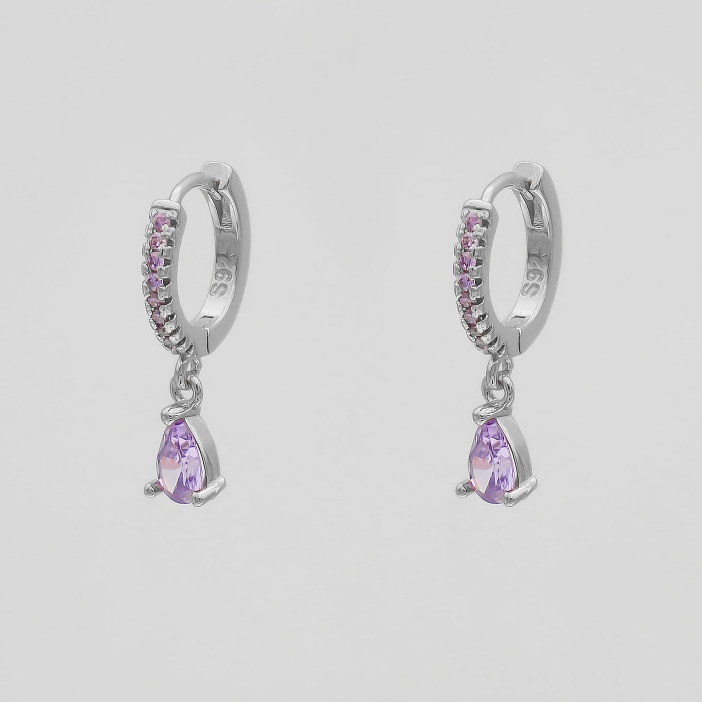 Aurora – Huggies with gemstones
