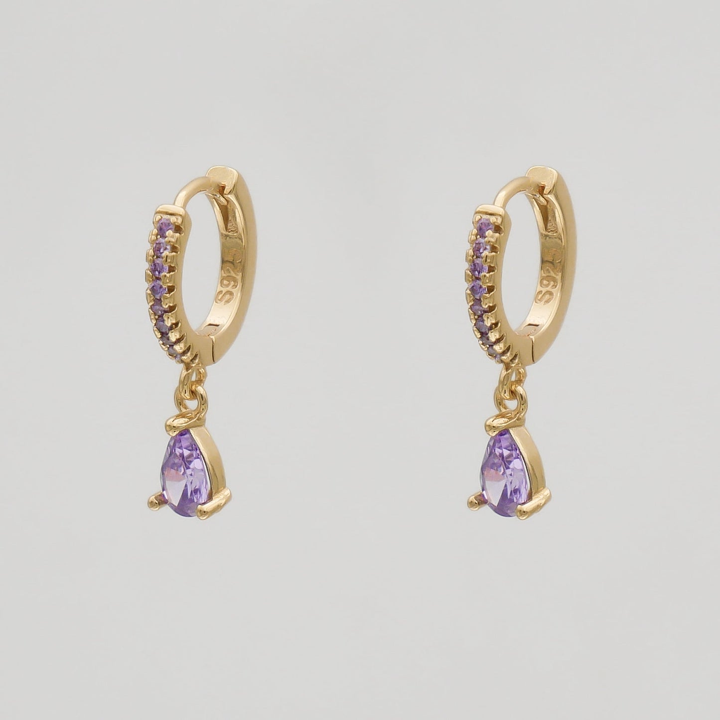 Aurora – Huggies with gemstones