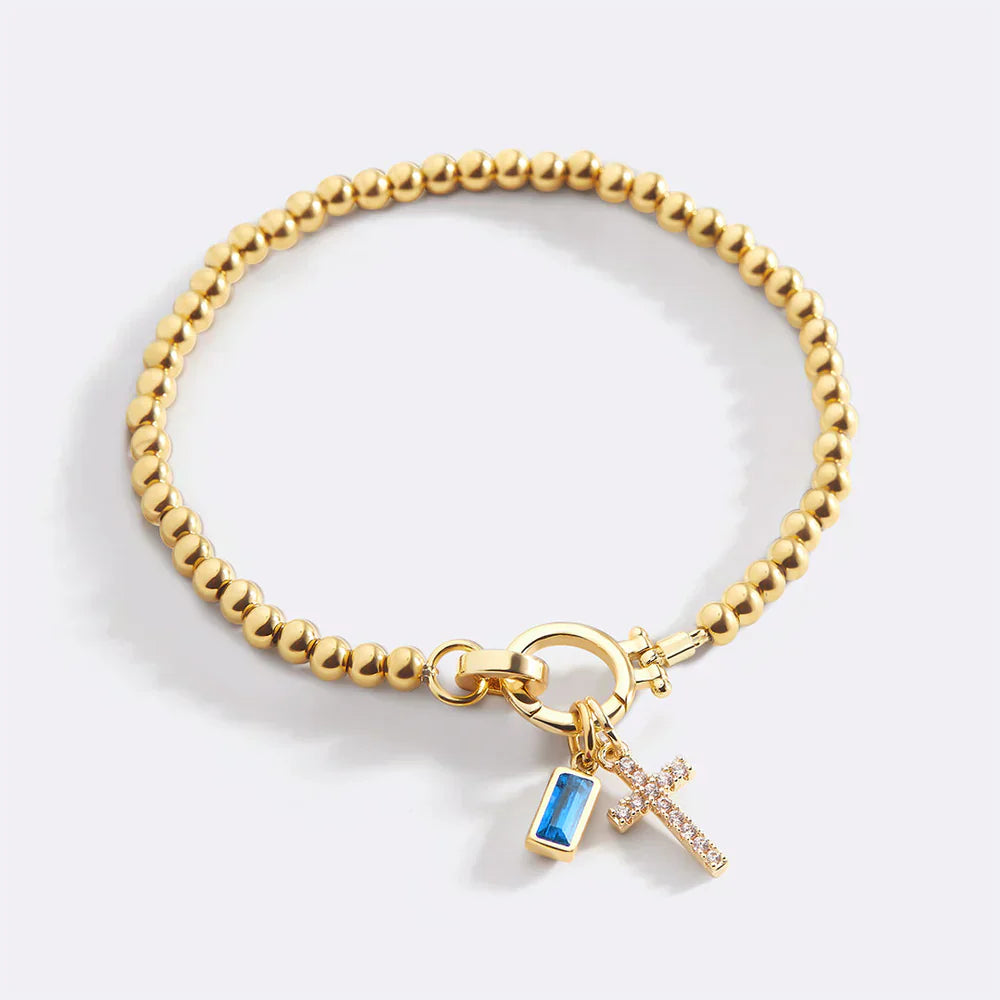 Eli – Decorative Bracelet with Cross Pendant