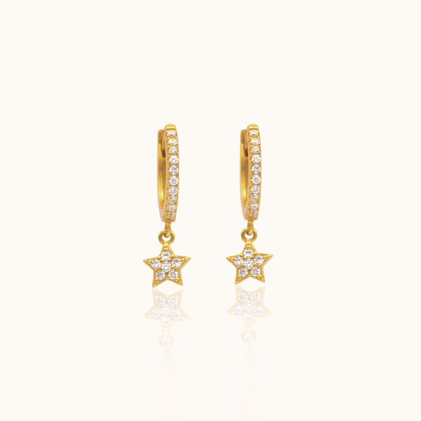 Vanna - CZ Star Hoops