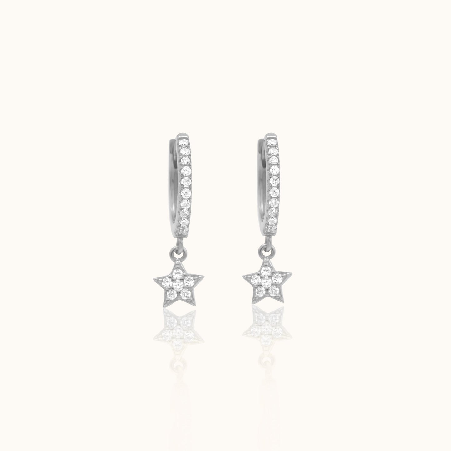 Vanna - CZ Star Hoops