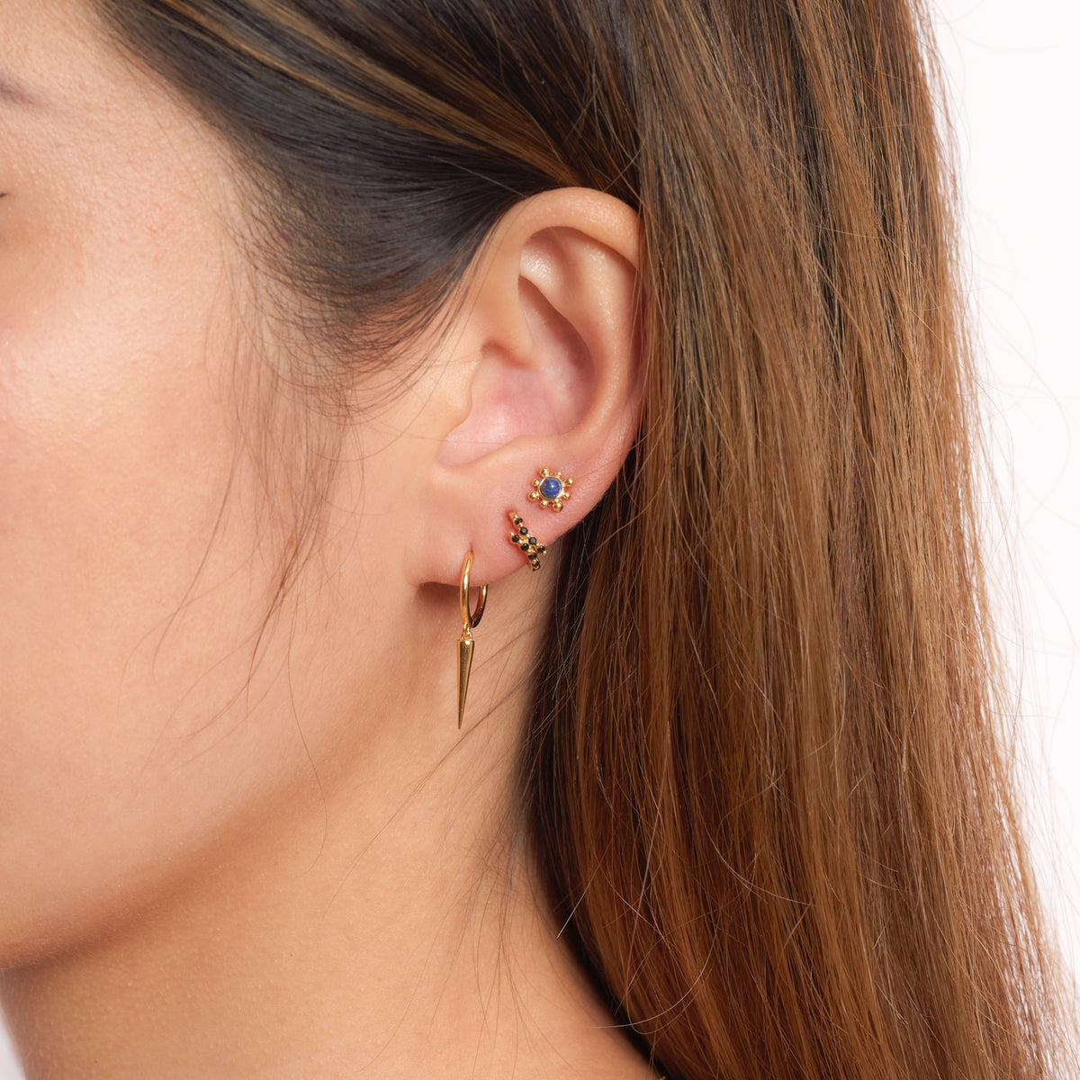 Kamala - Square Spike Earrings
