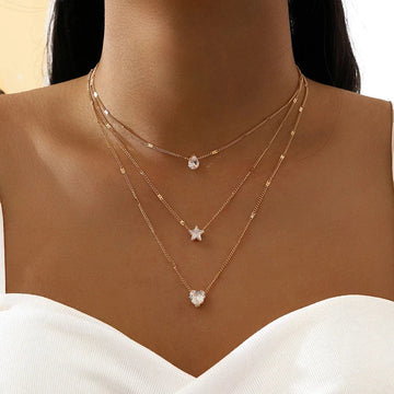 Sally – Chain with Three Decorative Pendants