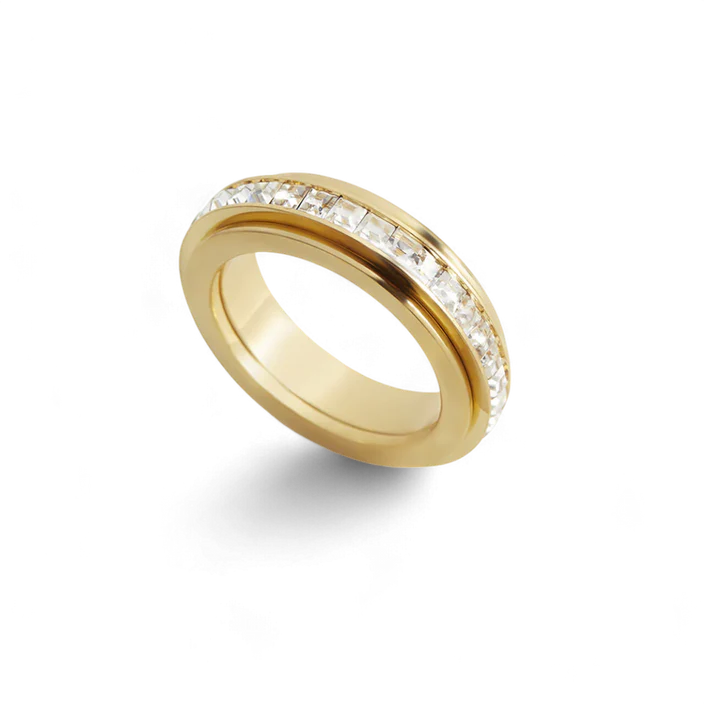 Alessia – Rotating Fidget Ring with Highlight Detail