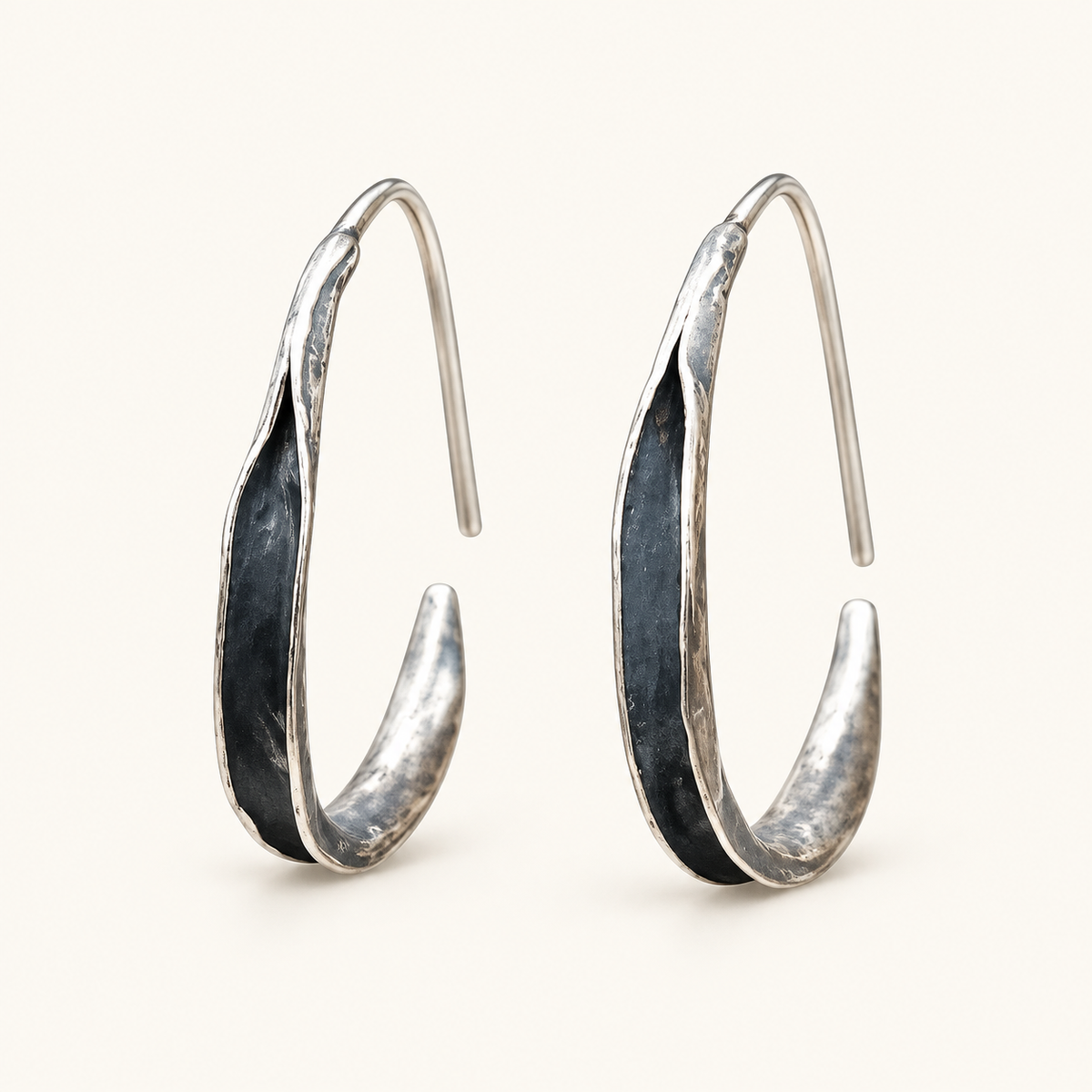 Women's Wide Hoops with Round Chunky Design