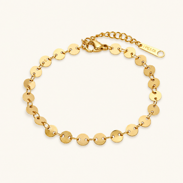 Women's Chain Bracelet with Round Link Design and Extension Chain