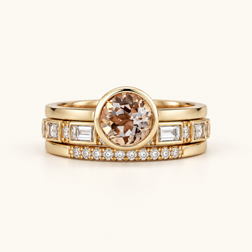 Women's Ring Set with Set Stone Accents