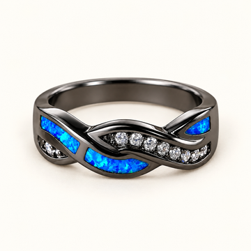 Women’s Statement Ring with Half Moon Arches and Geometric Design