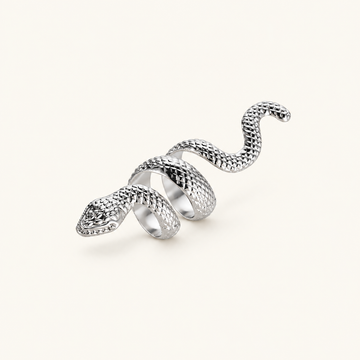 Women's Adjustable Snake Ring with Twisted Design