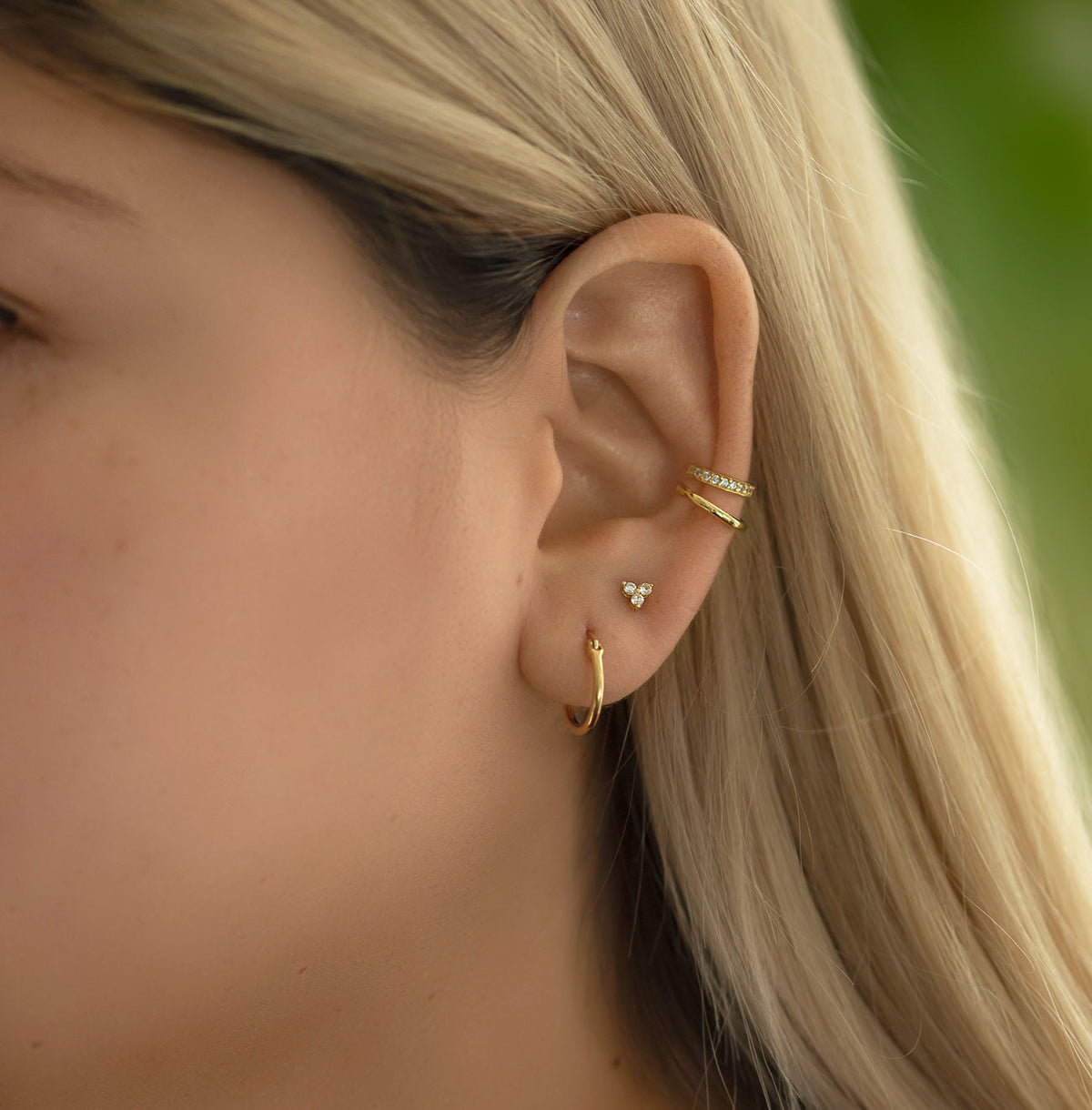 Small Clover Stud Earrings