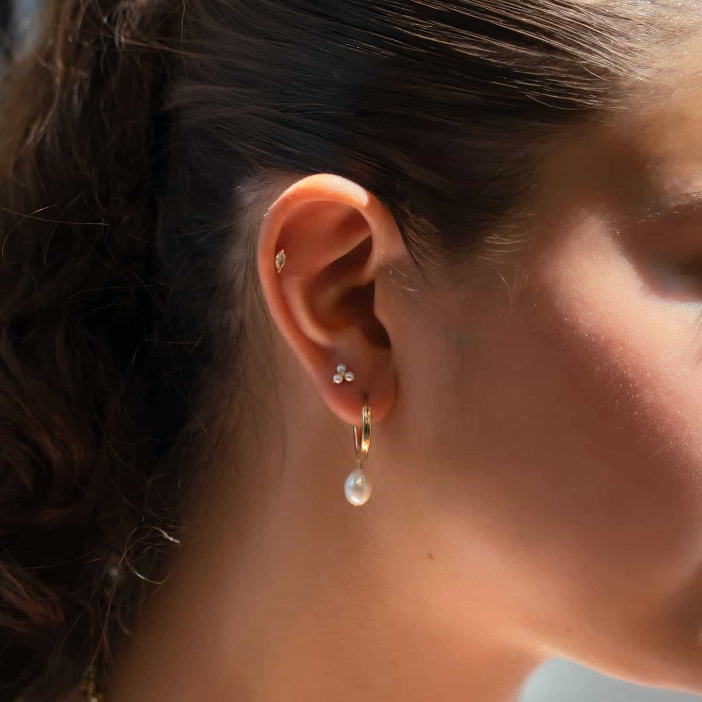 Isabella - Trinity Pearl Studs