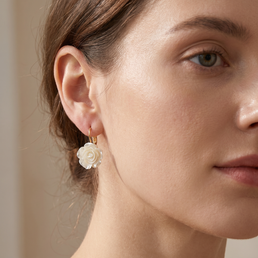 Kylie – Stylish Rose Earrings