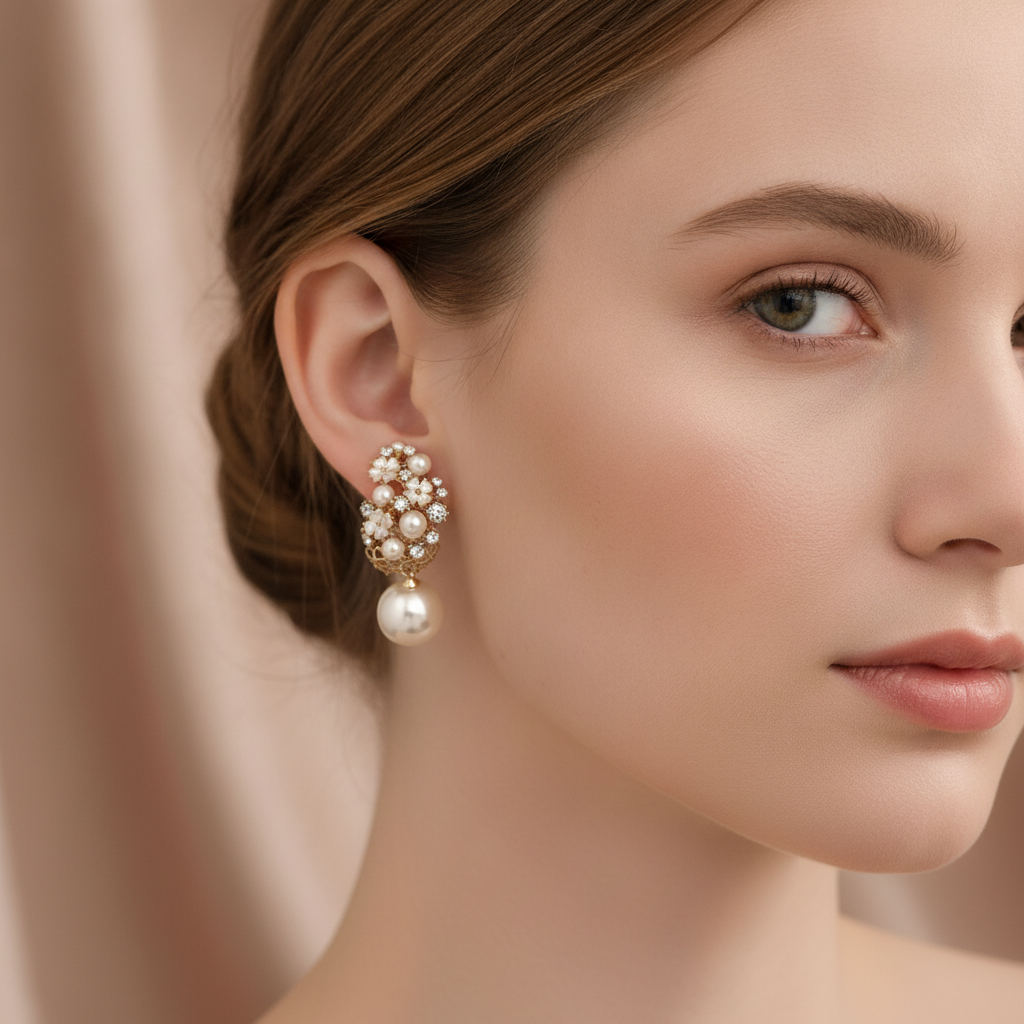 Ellie – Stylish Earrings with Pearls