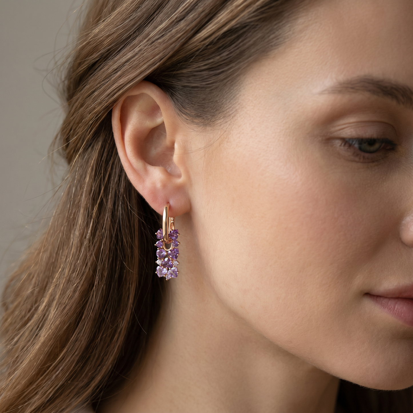 Joshi – Stylish Earrings in Purple