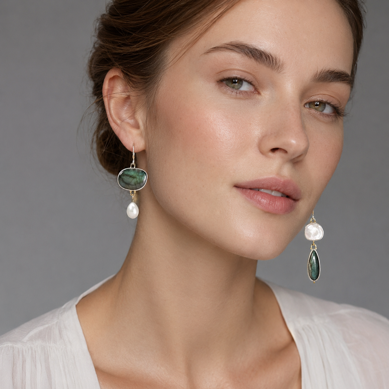 Jea – Vintage Earrings made of Natural Stone