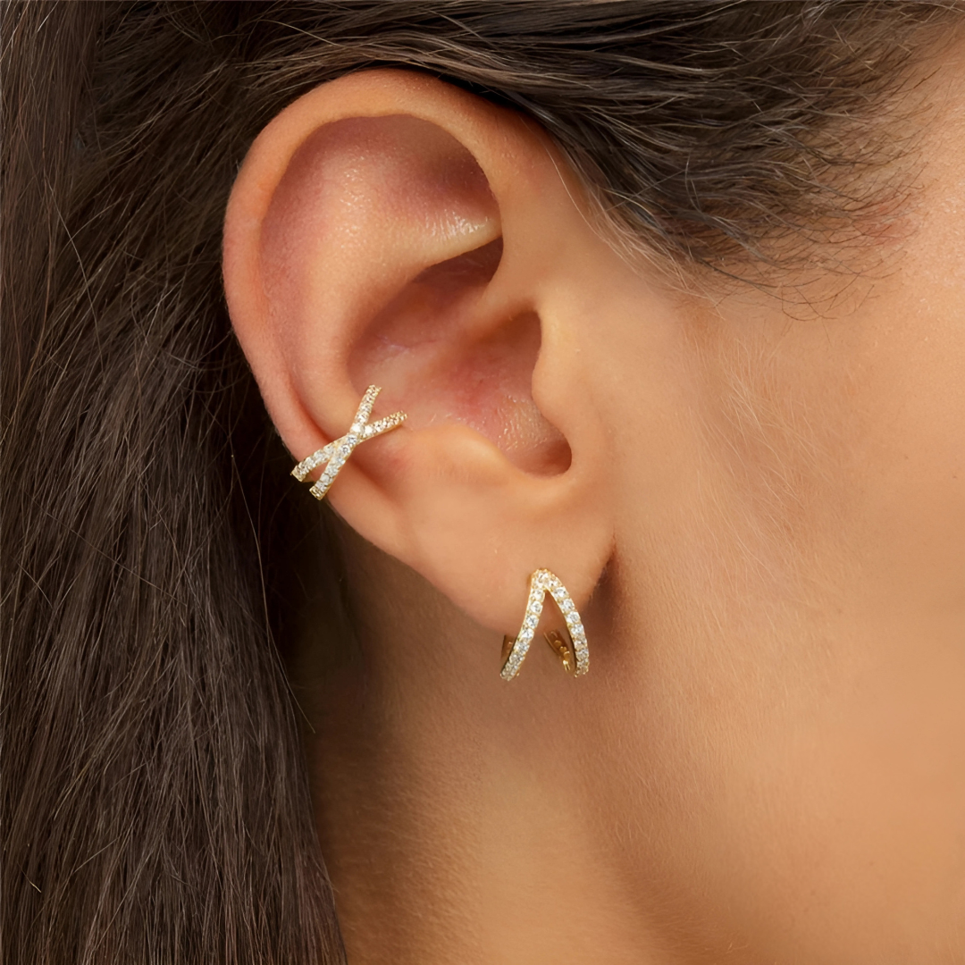 Noelle – Double-Layer Ear Clip