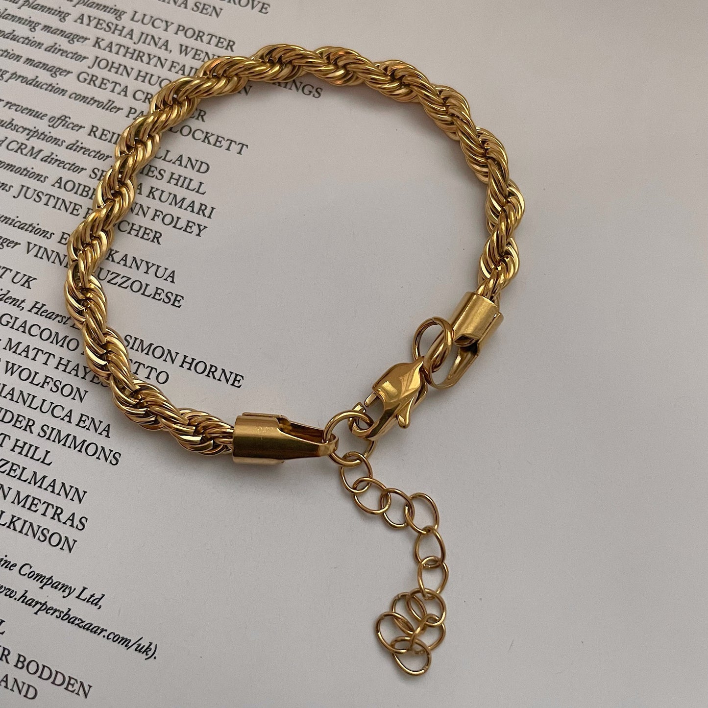 Mila – Twisted Bracelet in Stainless Steel