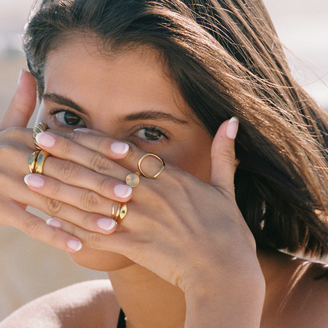 Women’s Statement Ring with Open Oval Shape and Sculptural Design