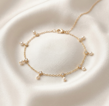 Teardrop Charm Anklet