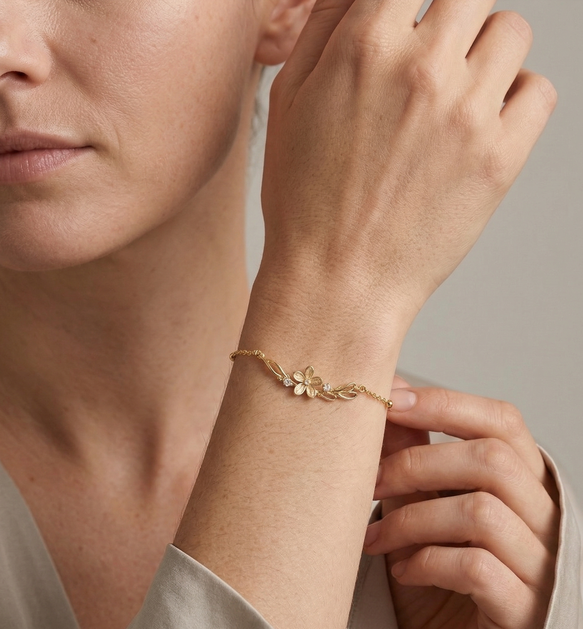 Delicate Floral Bracelet