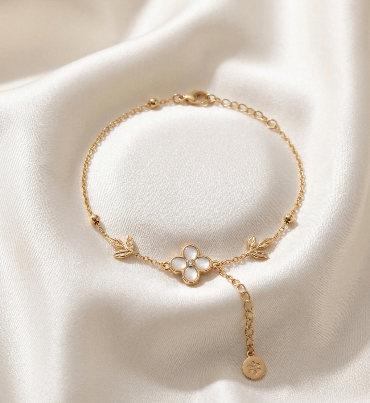 Floral Leaf Bracelet