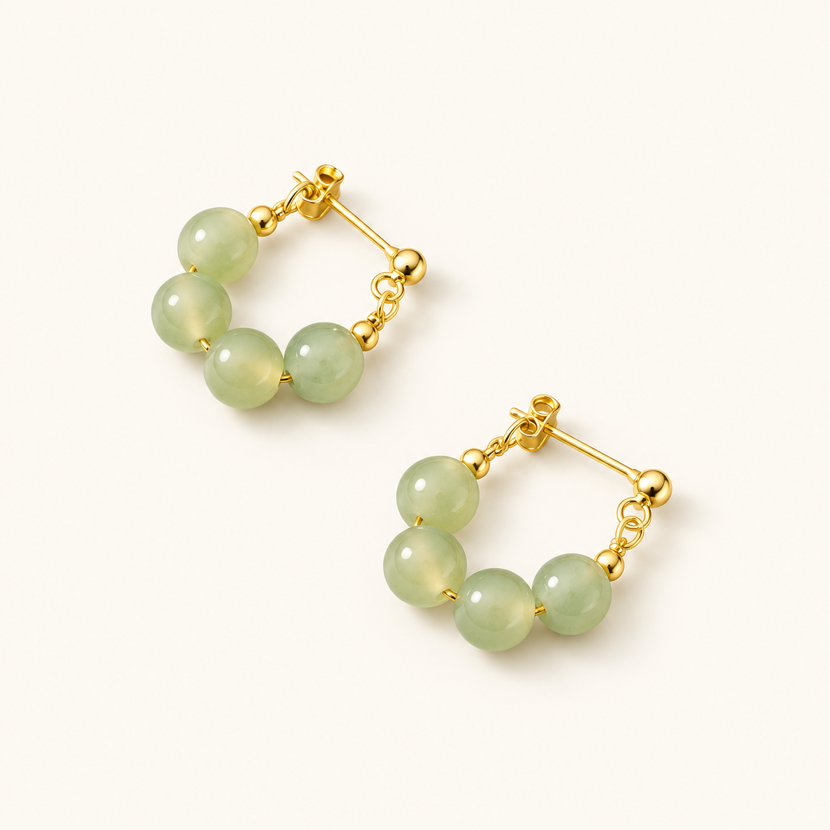 Women Earrings with Round Pearl Design