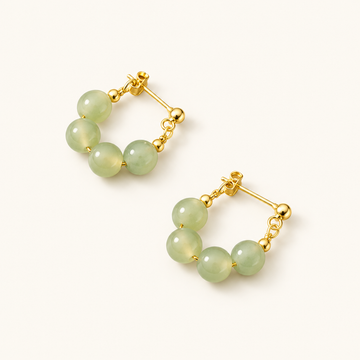 Women Earrings with Round Pearl Design