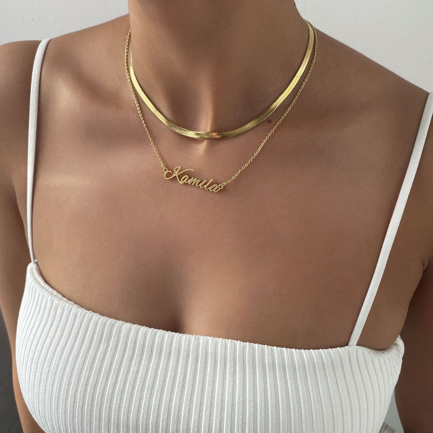 Juliette – Stylish Chevron Necklace