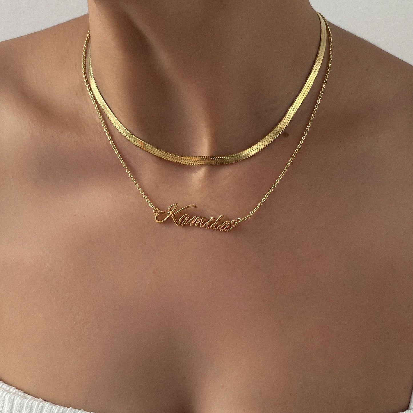Juliette – Stylish Chevron Necklace