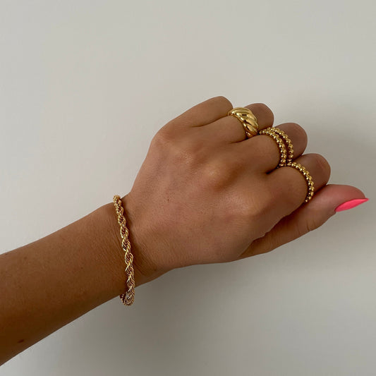 Mila – Twisted Bracelet in Stainless Steel