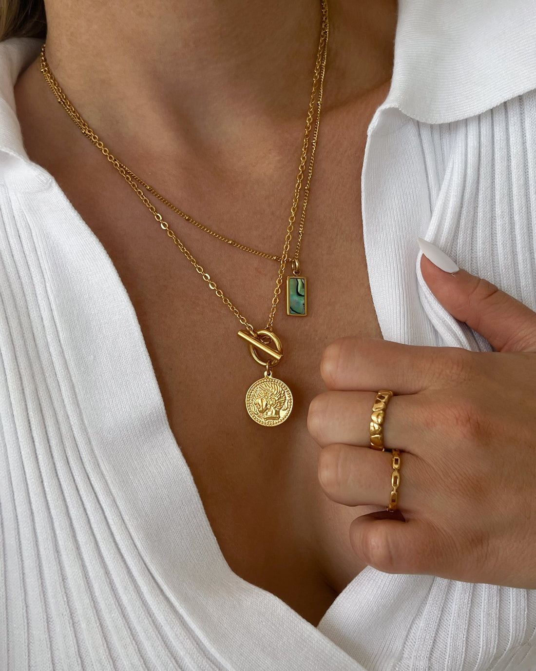 Havanna - Coin necklace with clasp