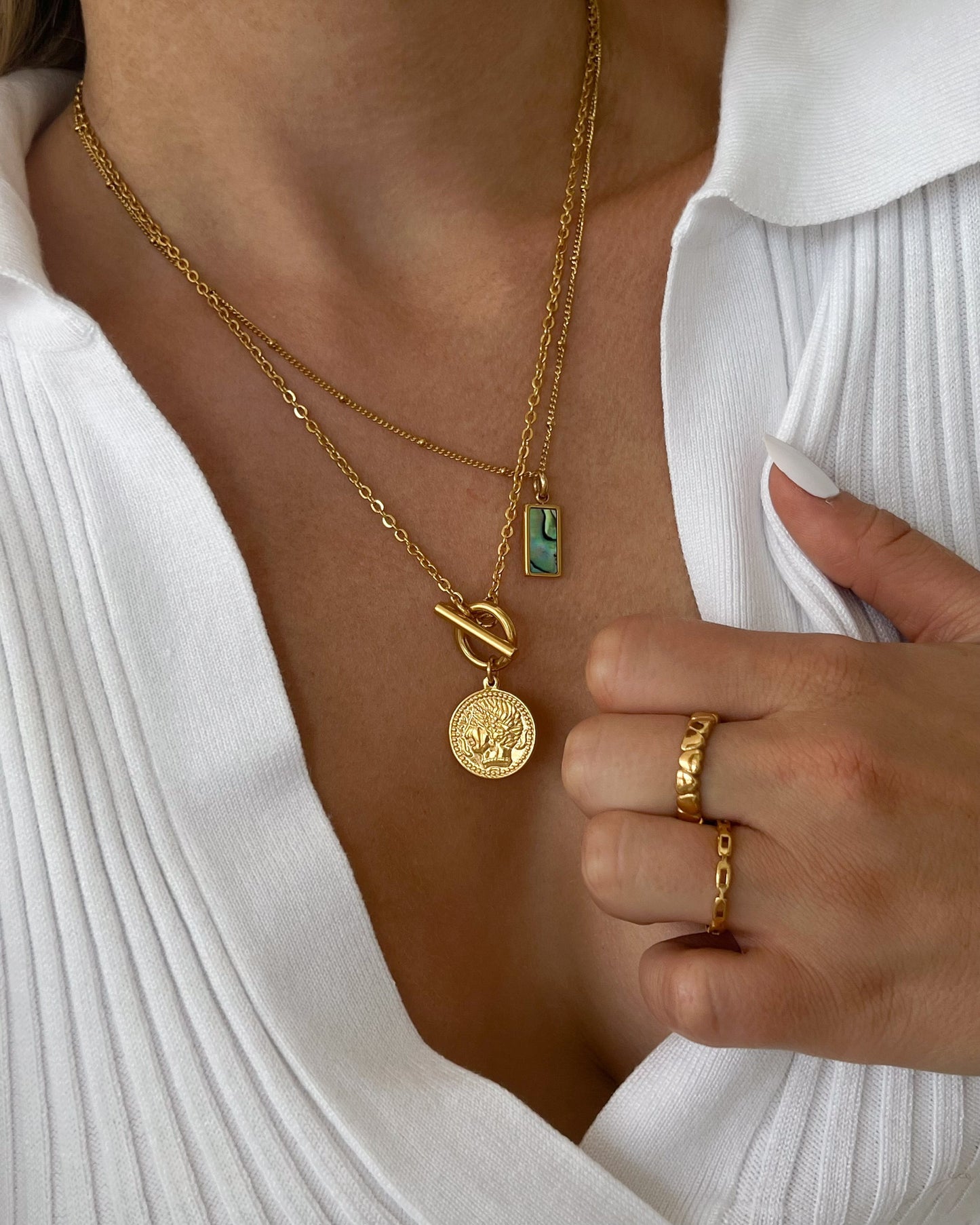 Havanna - Coin necklace with clasp