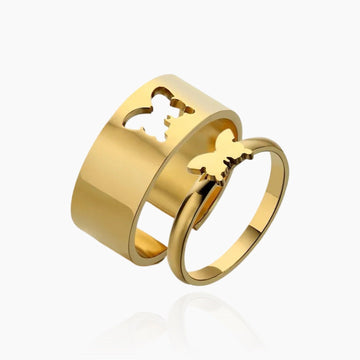 Women’s Adjustable Butterfly Ring for Matching Styles