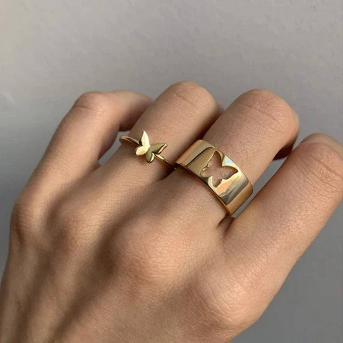 Women’s Adjustable Butterfly Ring for Matching Styles