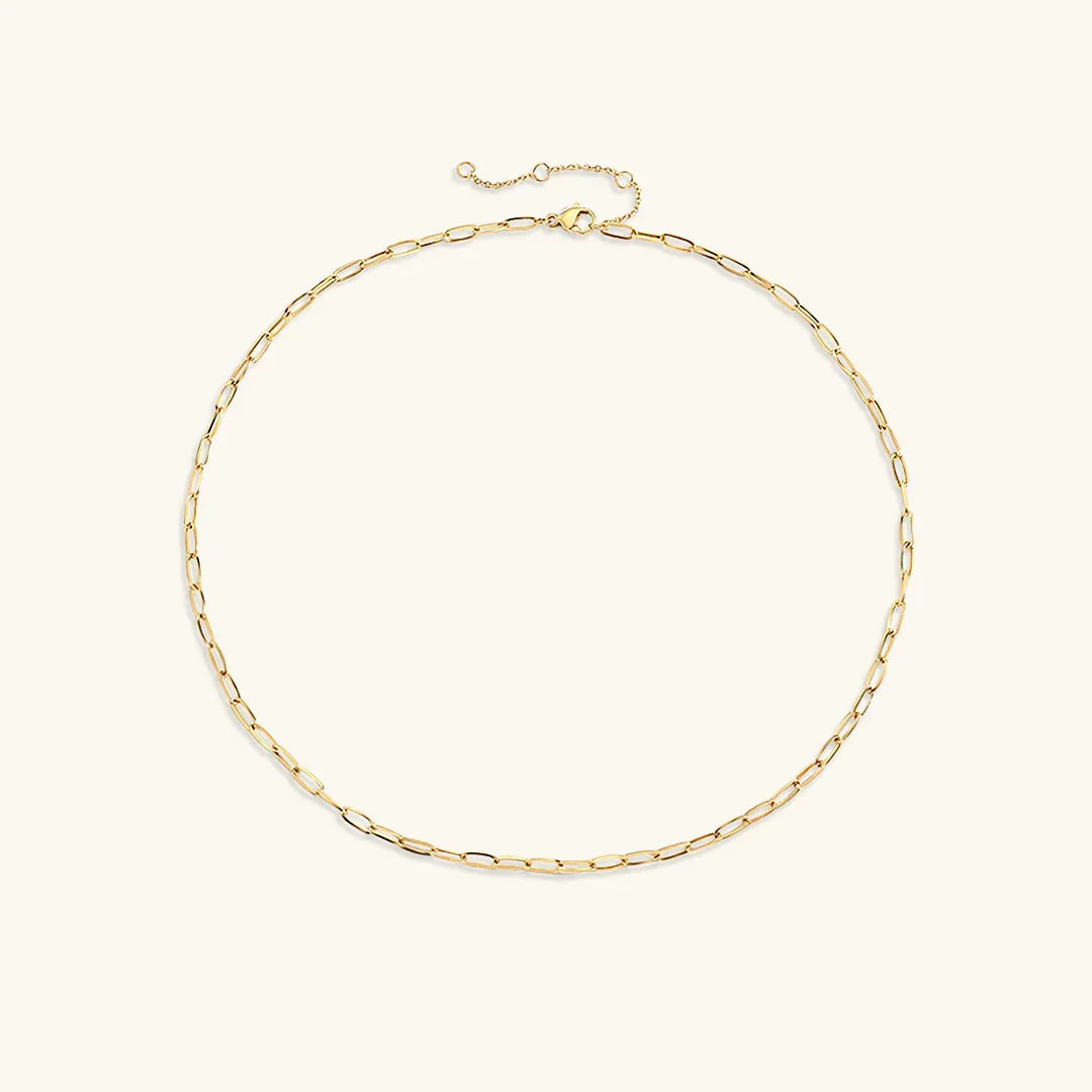 Nadia – Paperclip Chain made of Noble Gold