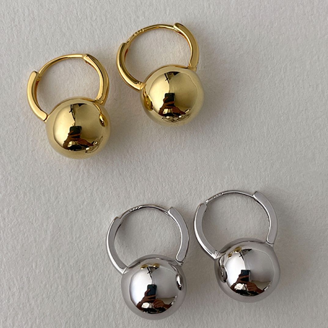 Ellie – Ball Earrings made of High-Quality Silver with Fine Pin