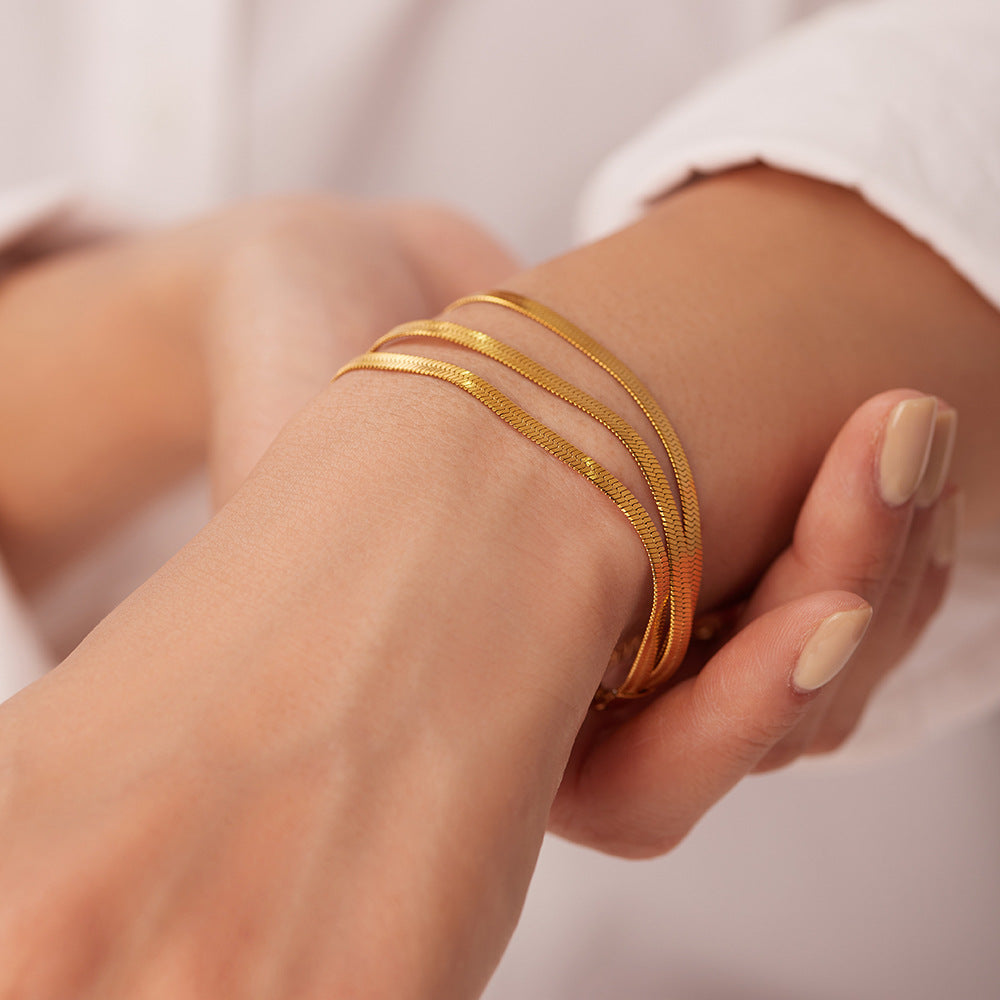 Abela - Fishbone Bracelet Three-Layered