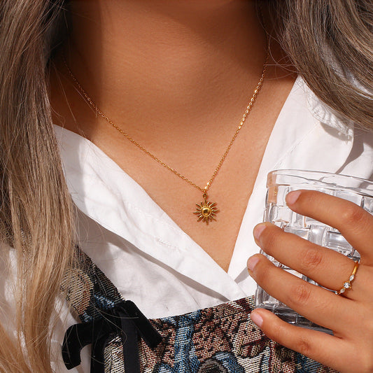 Eliora - Gold Sun Necklace