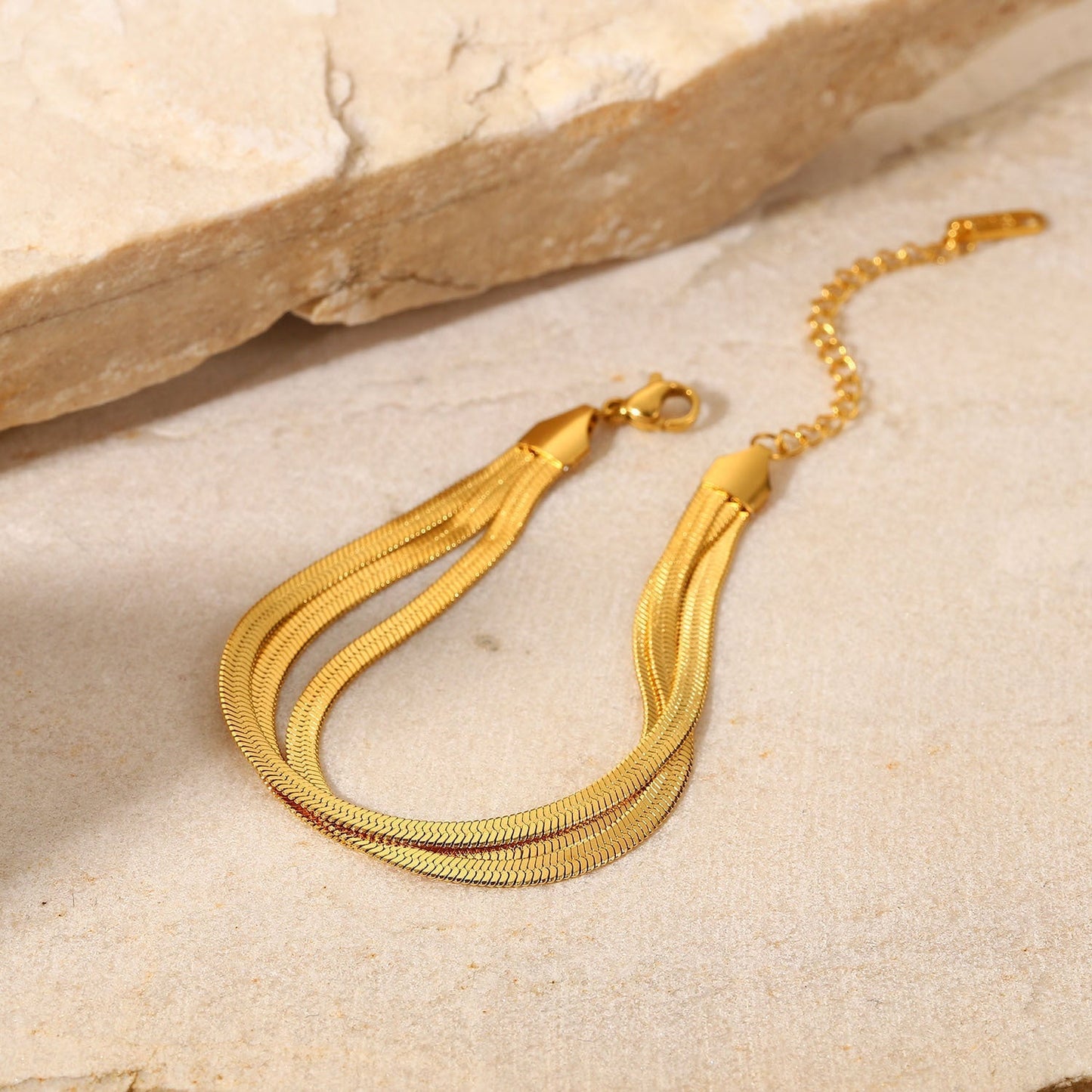 Abela - Fishbone Bracelet Three-Layered