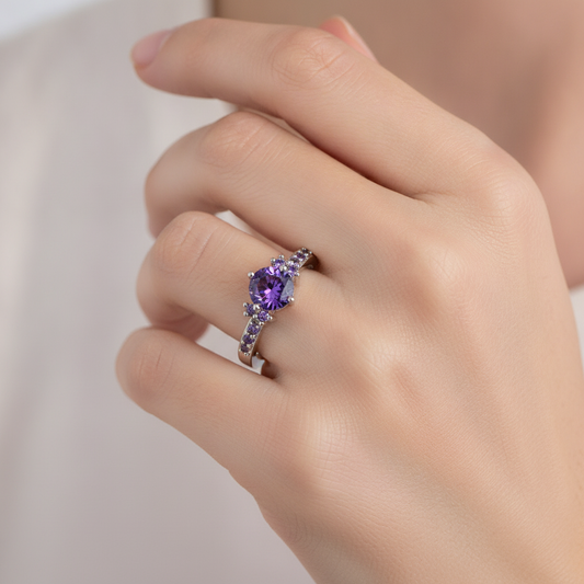 Coralie – Ring Amethyst Violet