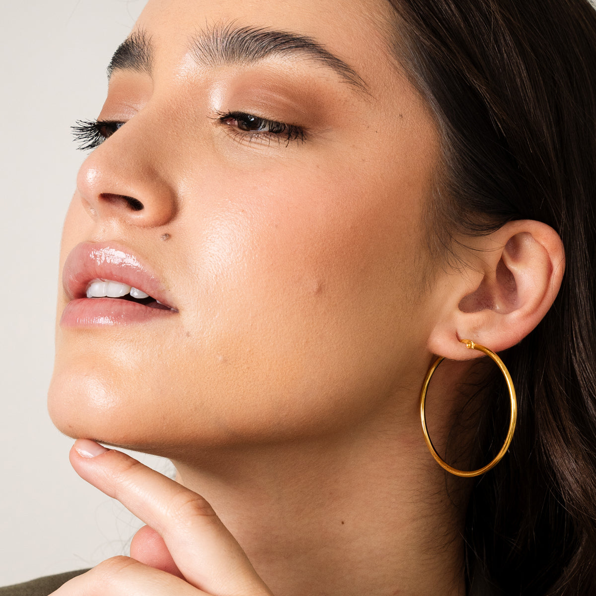 Camille – Golden Stylish Hoops