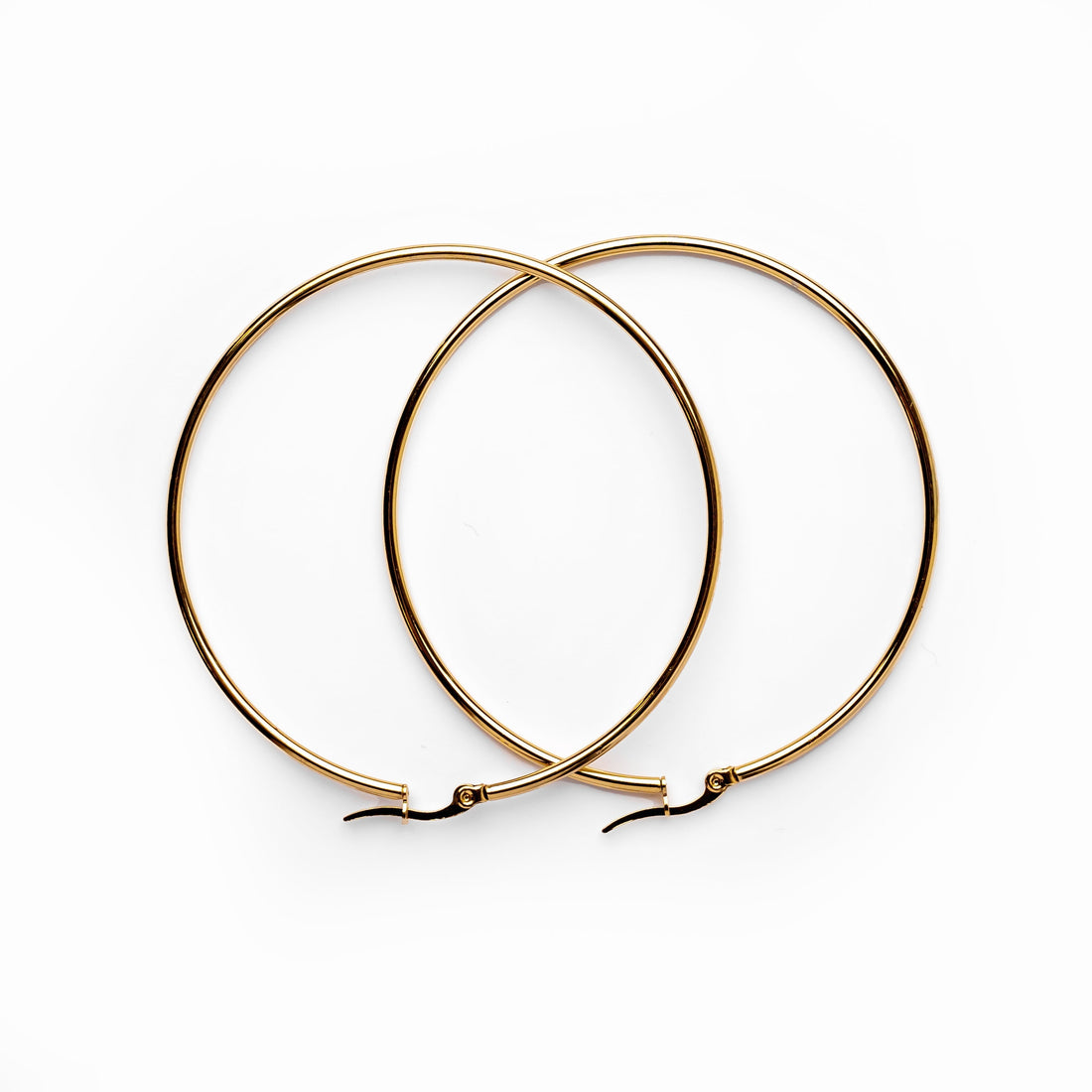 Camille – Golden Stylish Hoops