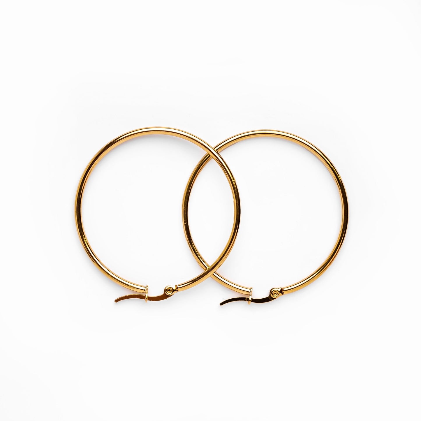 Camille – Golden Stylish Hoops