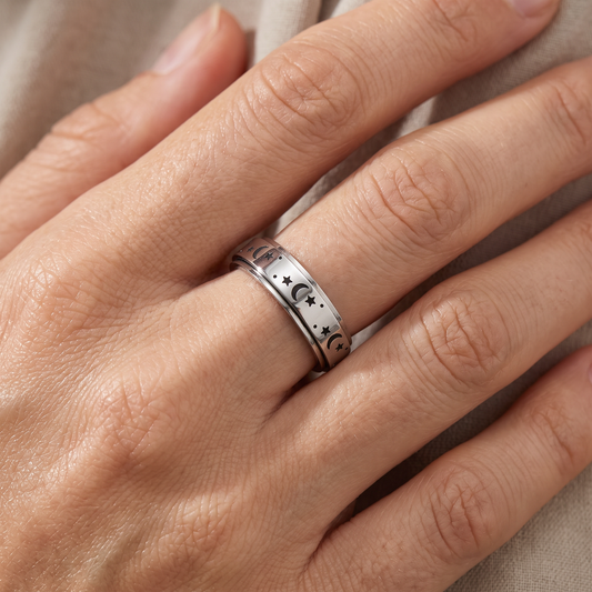 Astrid – Celestial Ring Moon and Star