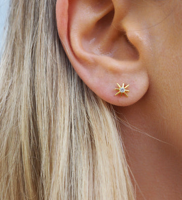 Risa - Starburst Stud Earrings
