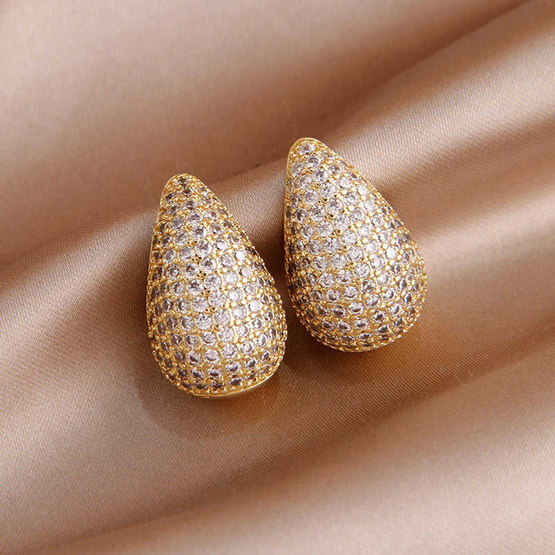 Drop Ear Studs - Inlay Earring