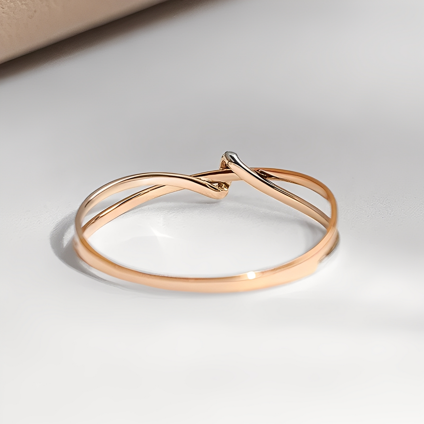 Eleane – Infinity Ring Two-Tone Stylish